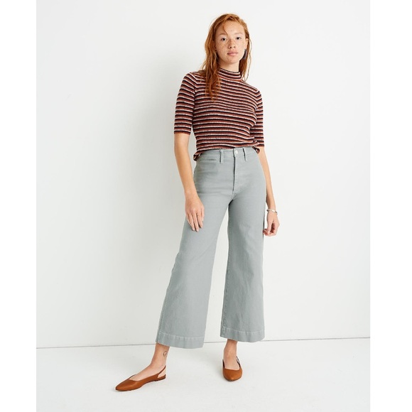 Madewell Pants - Madewell Emmett Wide-Leg Crop Pants